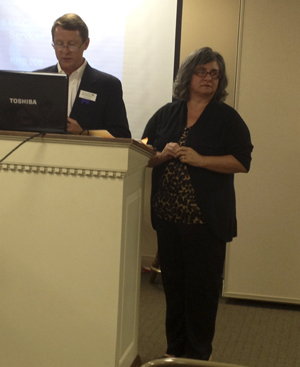 Bill Hughes introduces Leslie Caudill resize