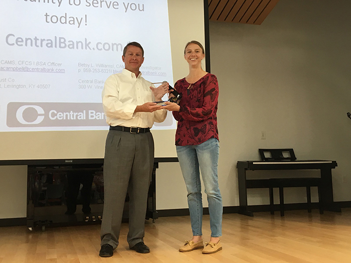Melissa Stiff Award Presentation 2018